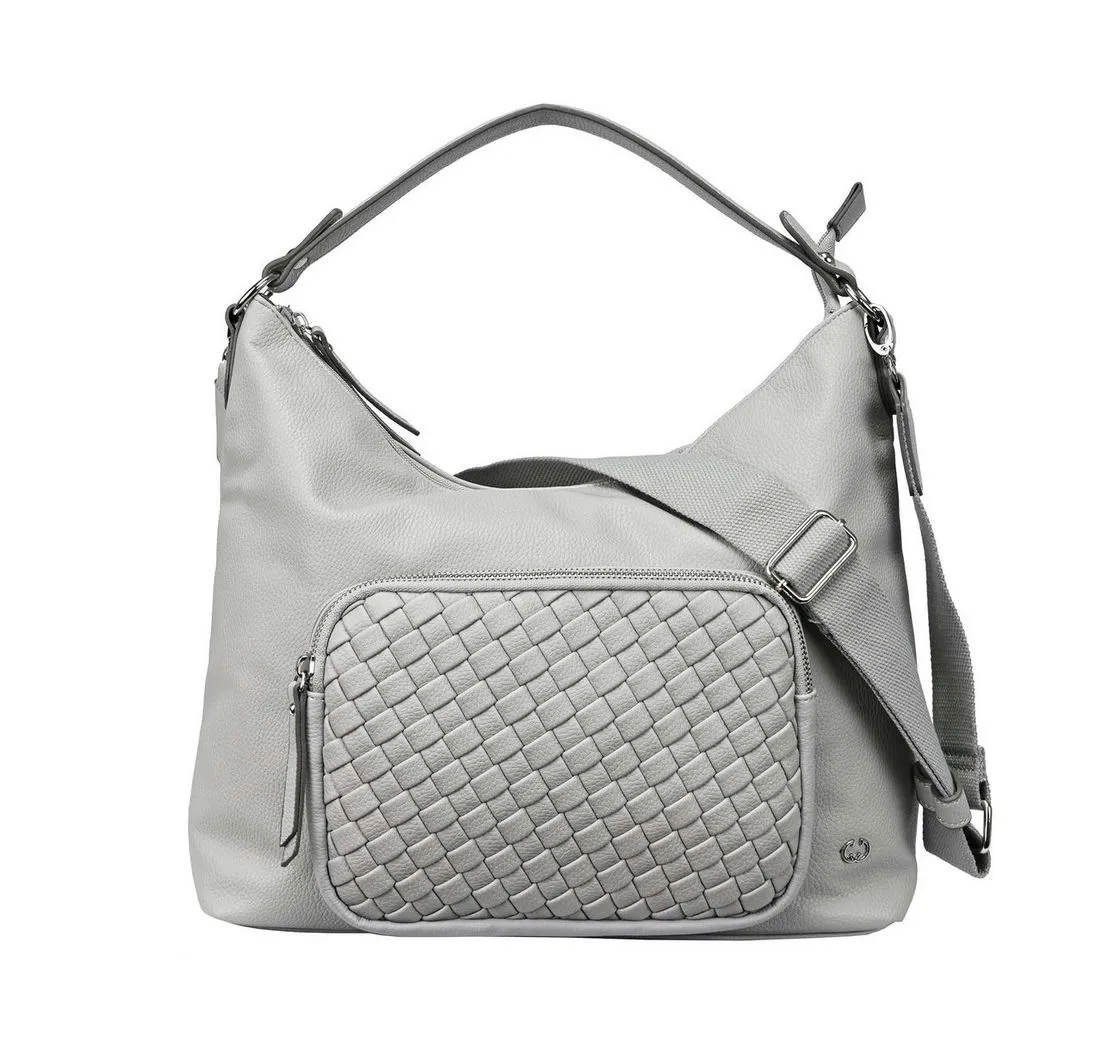 GERRY WEBER Bags Handtasche Gerry Weber Hobo LVZ vegan Shoulderbag WAVE 37x26x14 opal gray 810