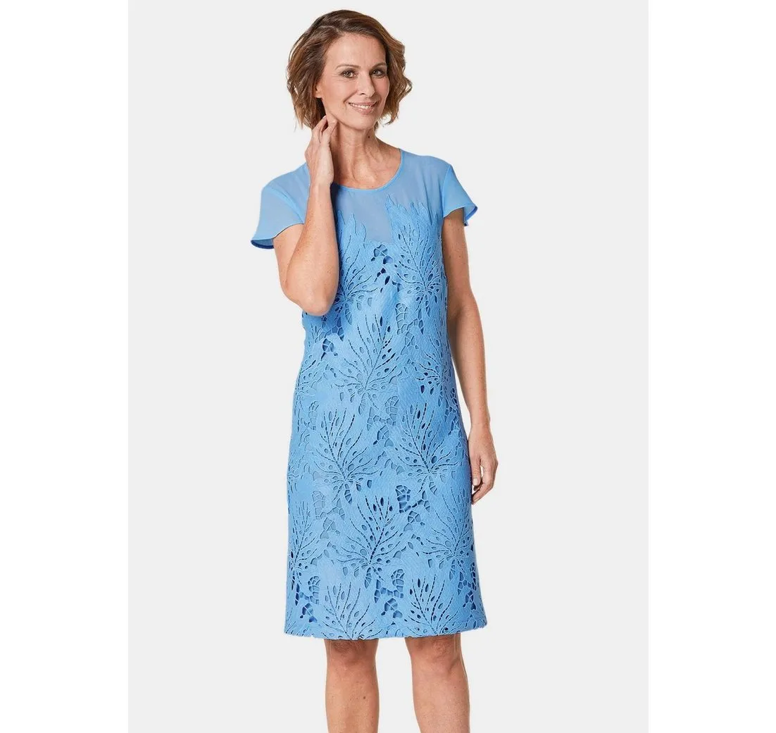 GOLDNER Abendkleid Kurzgröße: Kleid aus sommerlicher Spitze