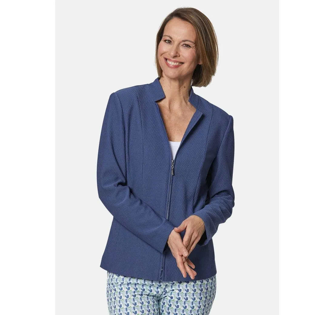 GOLDNER Jerseyblazer Trageangenehmer Struktur-Jerseyblazer