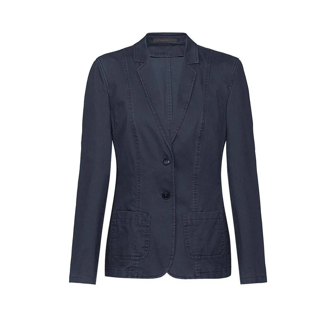 GREIFF Jerseyblazer Greiff CASUAL Damen Blazer Revers Regular-Fit Marine 72