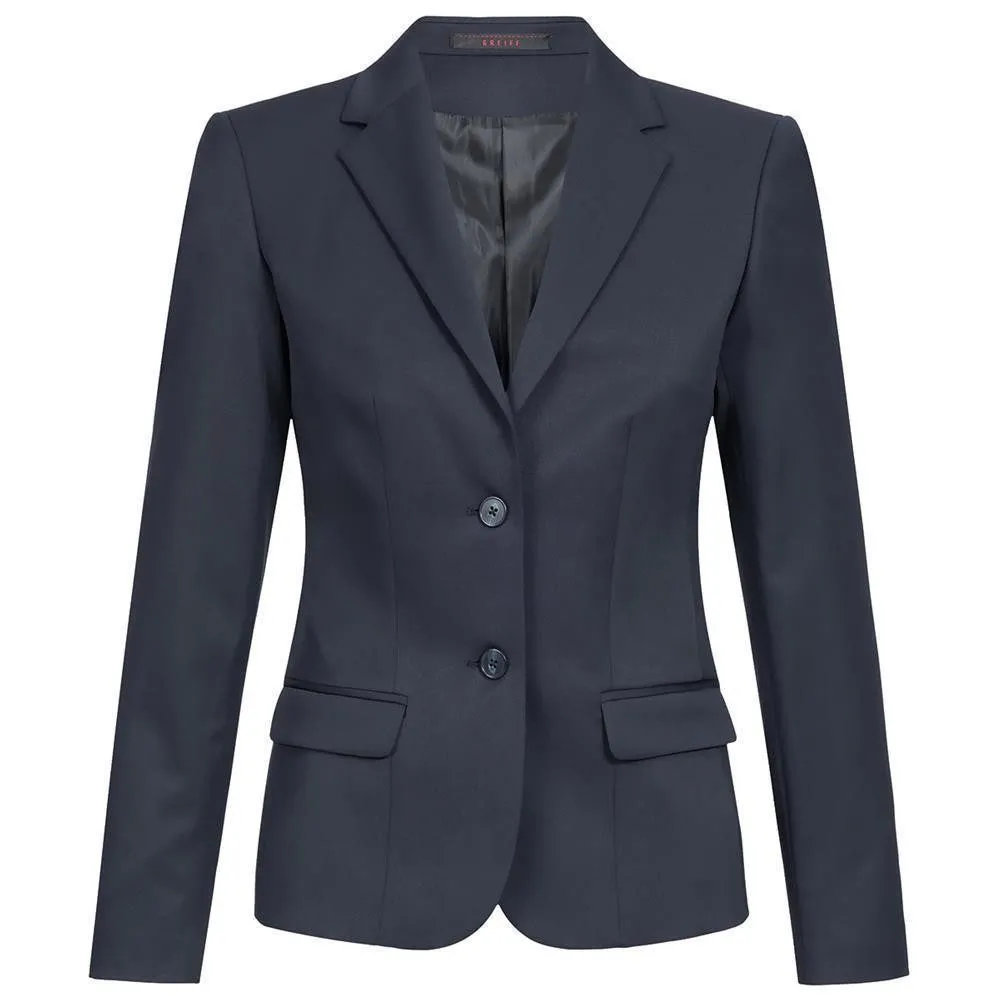 GREIFF Longblazer Greiff Corporate BASIC Damen Business-Blazer Regular-Fit Marine 52