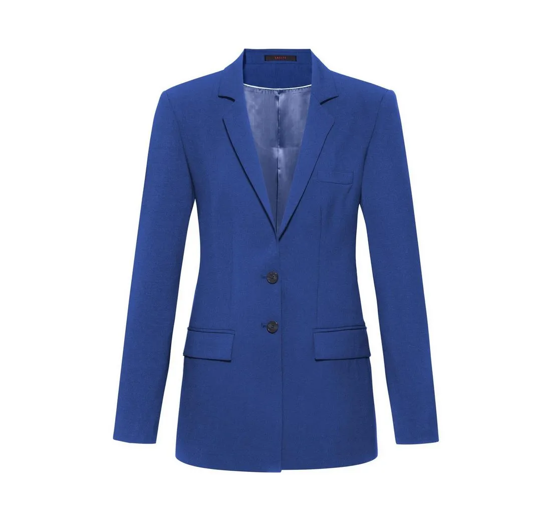 GREIFF Longblazer Greiff Corporate PREMIUM Damen Langblazer Regular-Fit Italian blue 50