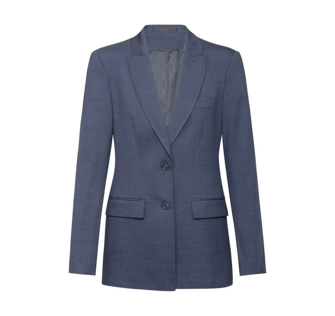 GREIFF Longblazer Greiff Modern WITH 37.5® Damen Langblazer Mittelblau PINPOINT 50
