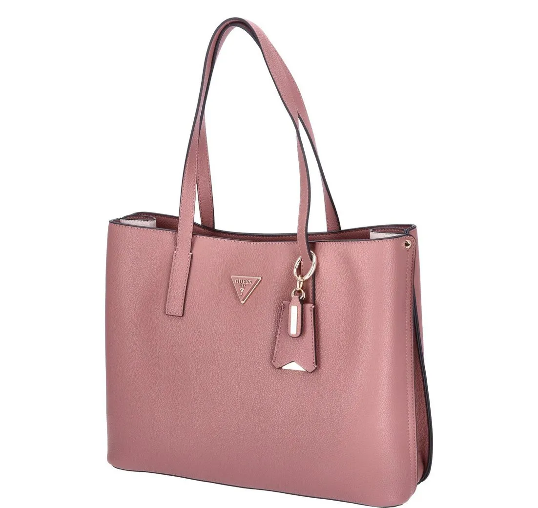 Guess Umhängetasche GUESS Damen Shopper Meridian Rosewood (1-tlg)