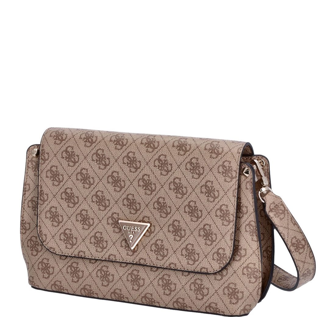 Guess Umhängetasche GUESS Damen Umhängetasche Meridian Latte Logo (1, 1-tlg., 1)