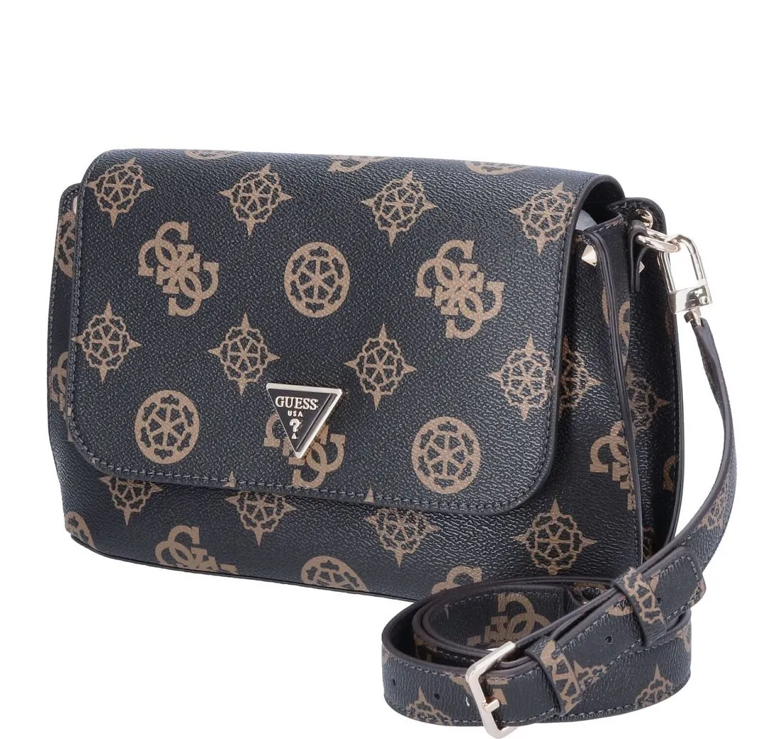 Guess Umhängetasche GUESS Damen Umhängetasche Meridian Mocha Logo (1-tlg)