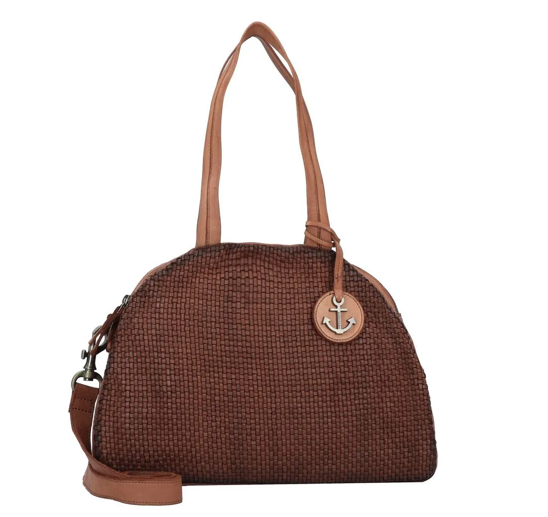 HARBOUR 2nd Schultertasche Soft Weaving, Leder