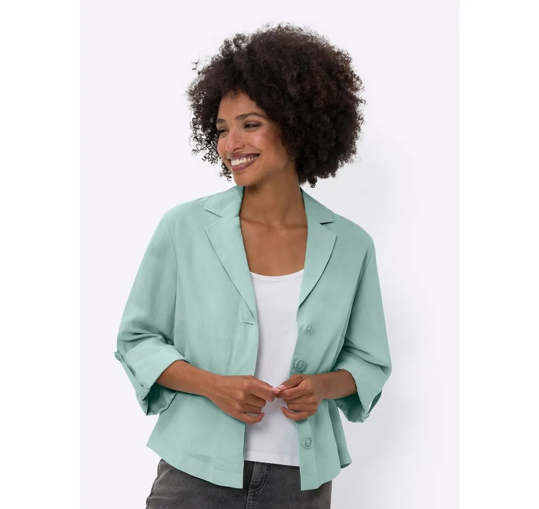 HEINE Blusenblazer Leinenblazer