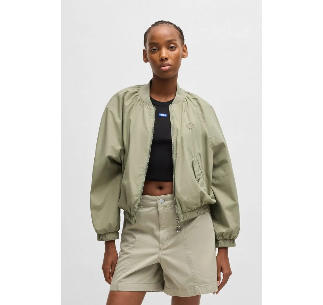 HUGO BLUE Kurzblazer Asata mit Raglanärmeln Bomberjacke Bomber