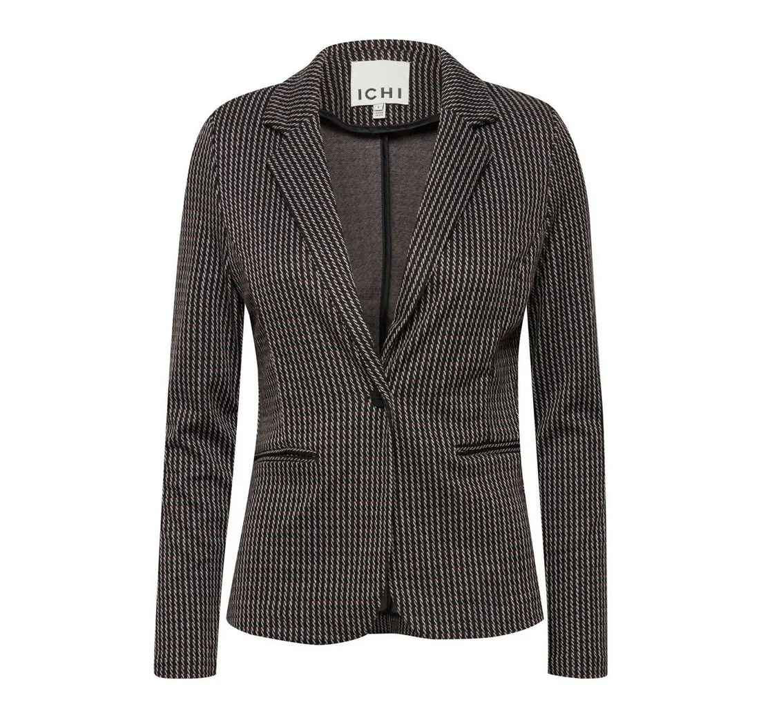 ICHI Kurzblazer KATE (1-tlg) Plain/ohne Details