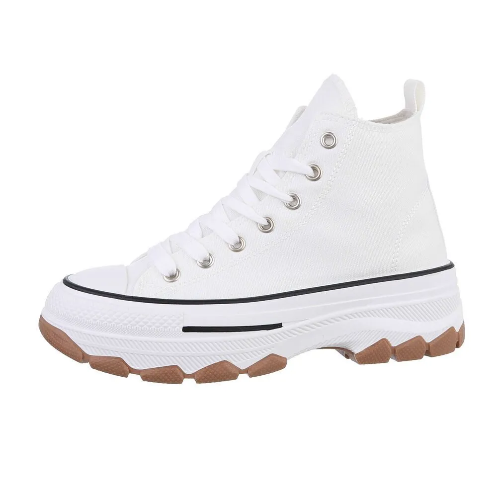 ITAL-DESIGN Damen High-Top Freizeit Sneakerboots (86016865) Flach Sneakers High in Weiß