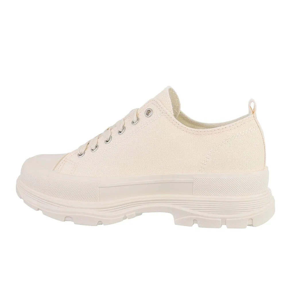 ITAL-DESIGN Damen Low-Top Freizeit Sneaker (79184583) Flach Sneakers Low in Beige