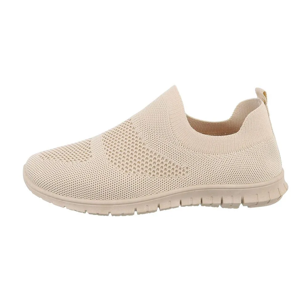 ITAL-DESIGN Damen Low-Top Freizeit Sneaker (85276081) Flach Sneakers Low in Beige