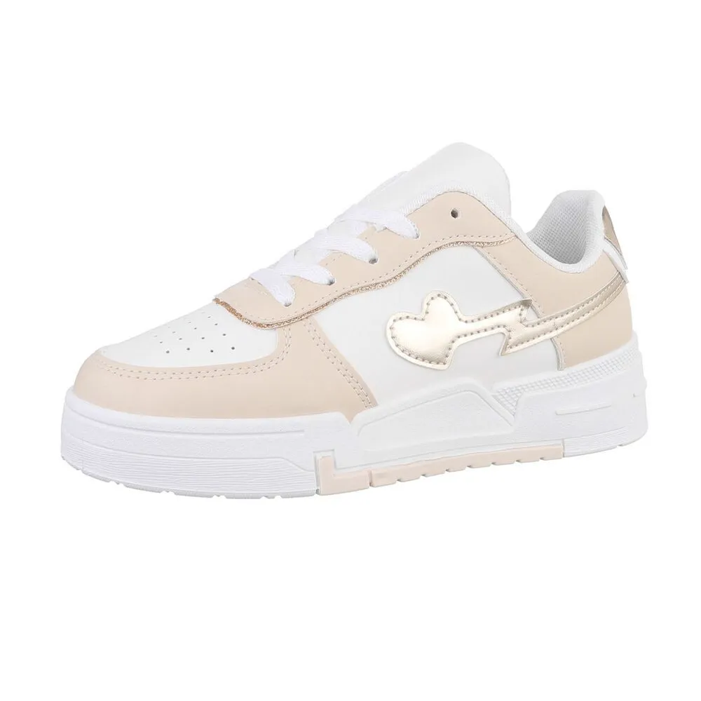 ITAL-DESIGN Damen Low-Top Freizeit Sneaker (86344925) Keilabsatz/Wedge Sneakers Low in Weiß