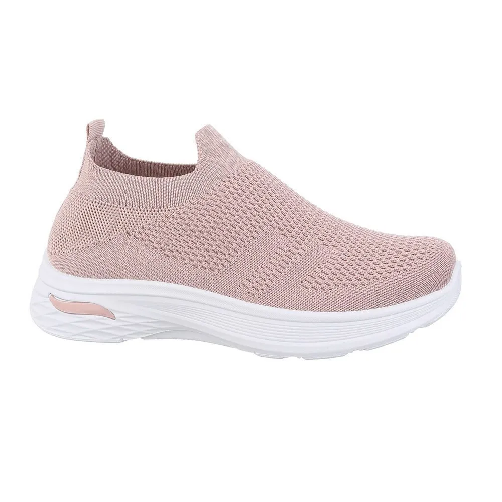 ITAL-DESIGN Damen Low-Top Freizeit Sneaker (86594181) Flach Sneakers Low in Altrosa