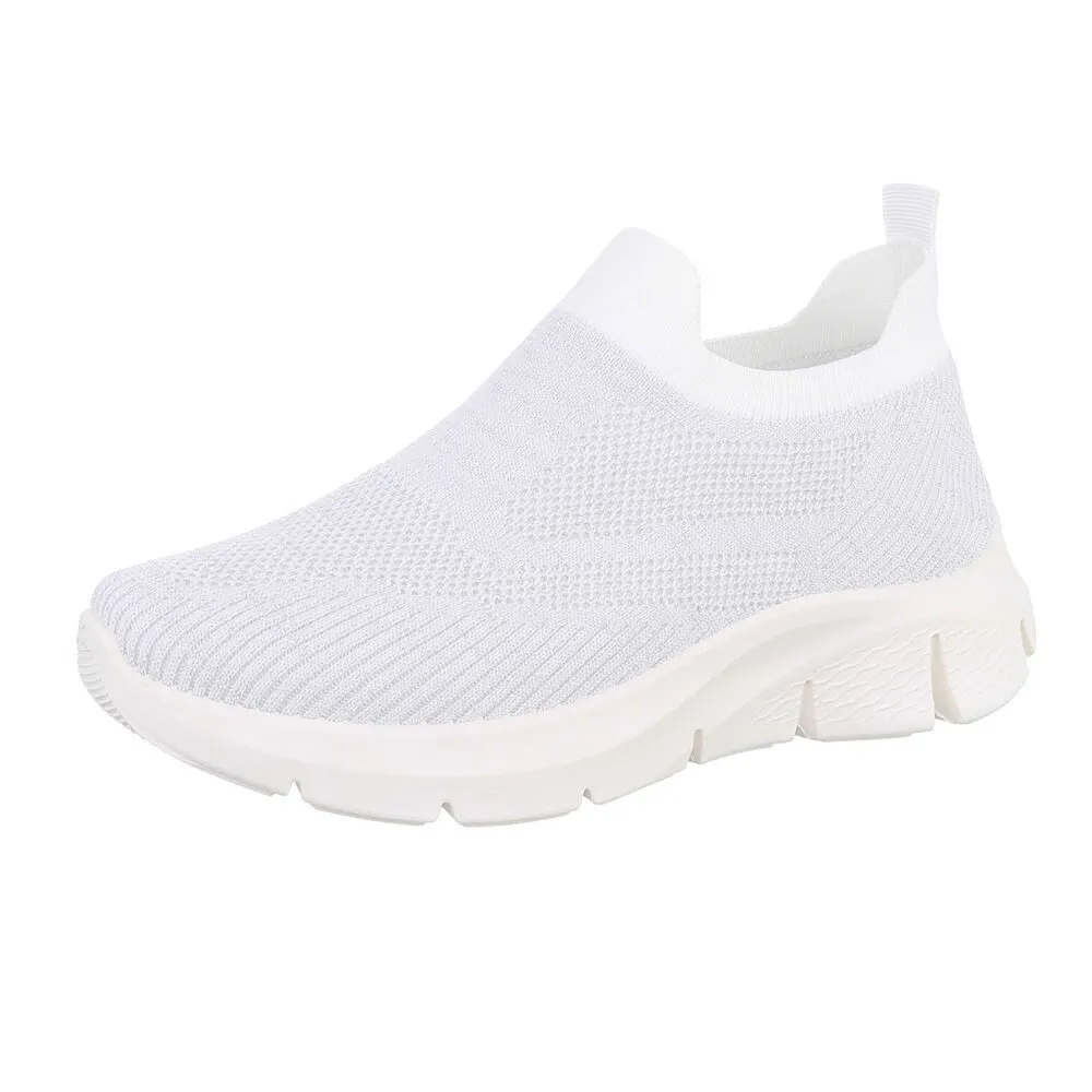 ITAL-DESIGN Damen Low-Top Freizeit Sneaker (86706683) Keilabsatz/Wedge Sneakers Low in Weiß