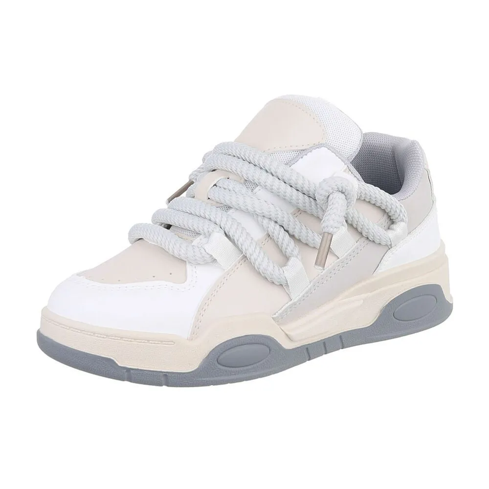 ITAL-DESIGN Damen Low-Top Freizeit Sneaker (87283992) Keilabsatz/Wedge Sneakers Low in Grau