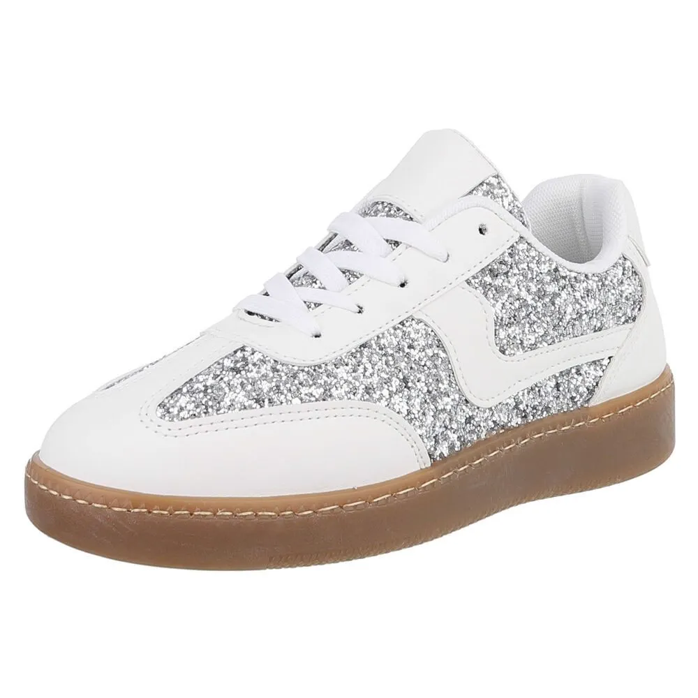 ITAL-DESIGN Damen Low-Top Freizeit Sneaker (88519179) Flach Sneakers Low in Weiß