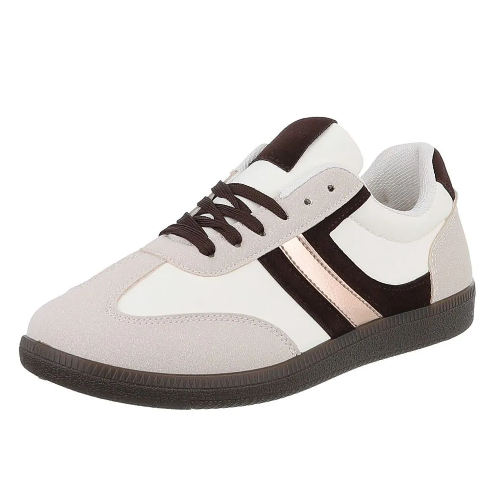 ITAL-DESIGN Damen Low-Top Freizeit Sneaker (88519418) Flach Sneakers Low in Braun