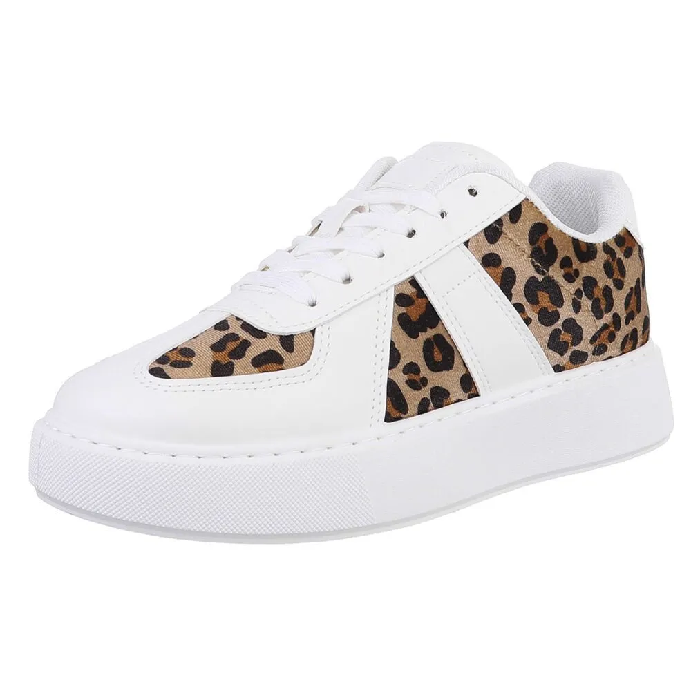 ITAL-DESIGN Damen Low-Top Freizeit Sneaker (88671572) Flach Sneakers Low in Weiß