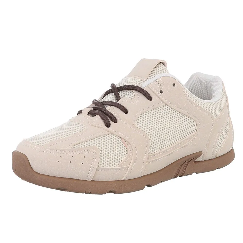 ITAL-DESIGN Damen Low-Top Freizeit Sneaker (88671976) Flach Sneakers Low in Beige