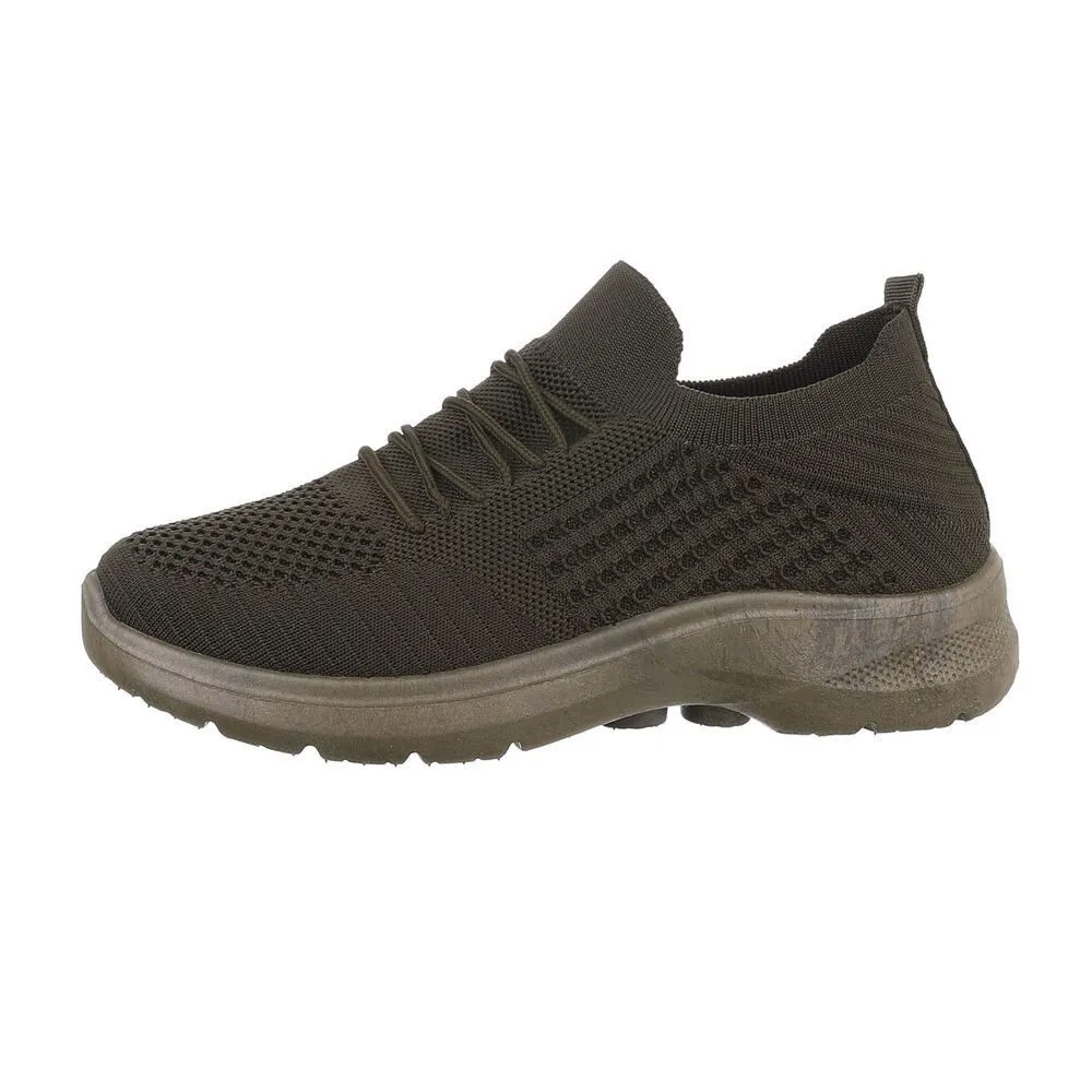 ITAL-DESIGN Damen Low-Top Freizeit Sneaker (88791630) Flach Sneakers Low in Olive