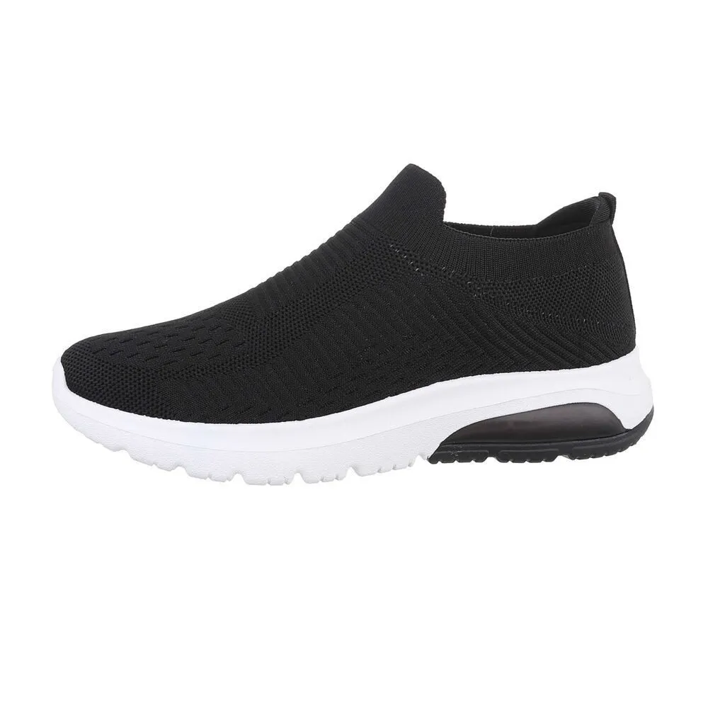 ITAL-DESIGN Damen Low-Top Freizeit Sneaker (88791667) Flach Sneakers Low in Schwarz