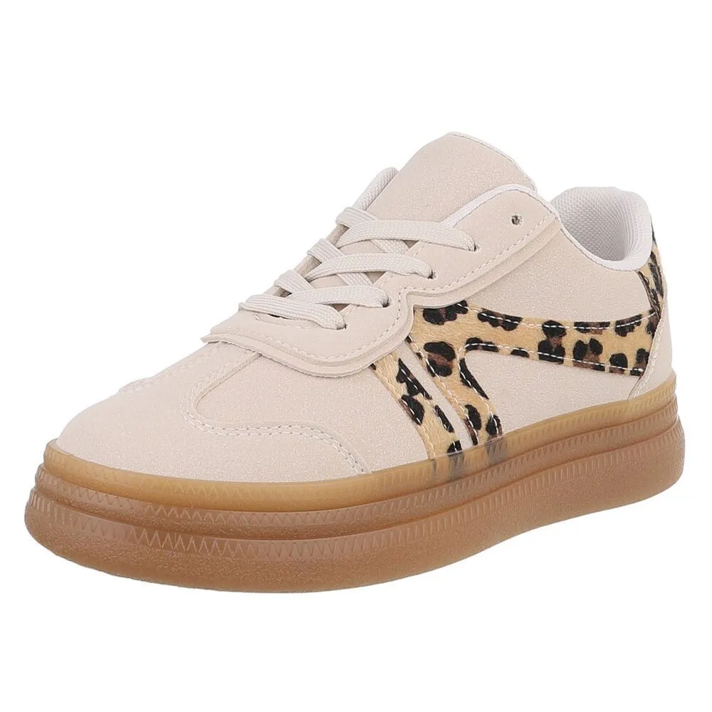 ITAL-DESIGN Damen Low-Top Freizeit Sneaker (88828226) Keilabsatz/Wedge Sneakers Low in Beige
