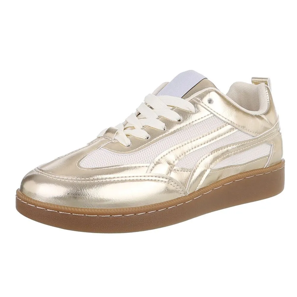 ITAL-DESIGN Damen Low-Top Freizeit Sneaker (88843645) Flach Sneakers Low in Gold