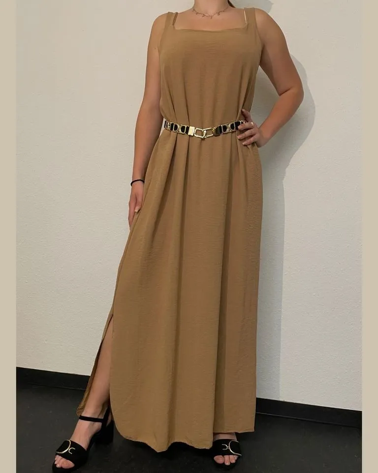 ITALY VIBES Maxikleid - Maxikleid JENNY – Vielseitige Eleganz für jede Jahreszeit - ONE SIZE passt hier Gr. S - XXL