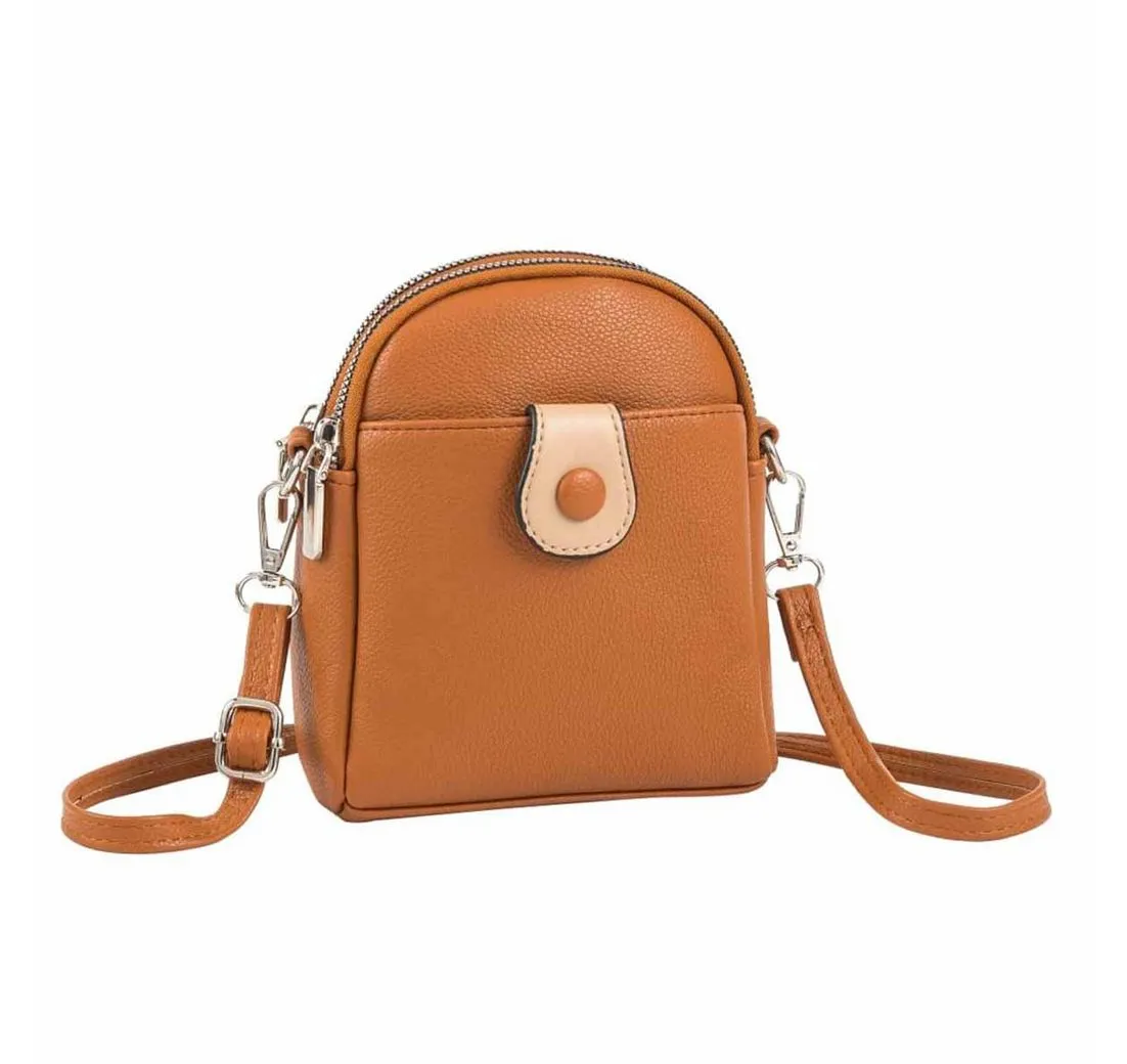 ITALYSHOP24 Schultertasche Damen Tasche Minibag Umhängetasche Geldbörse Handytasche Crossover, Brusttasche Bodybag Crossbody Hüfttasche Clutch leicht Gewicht