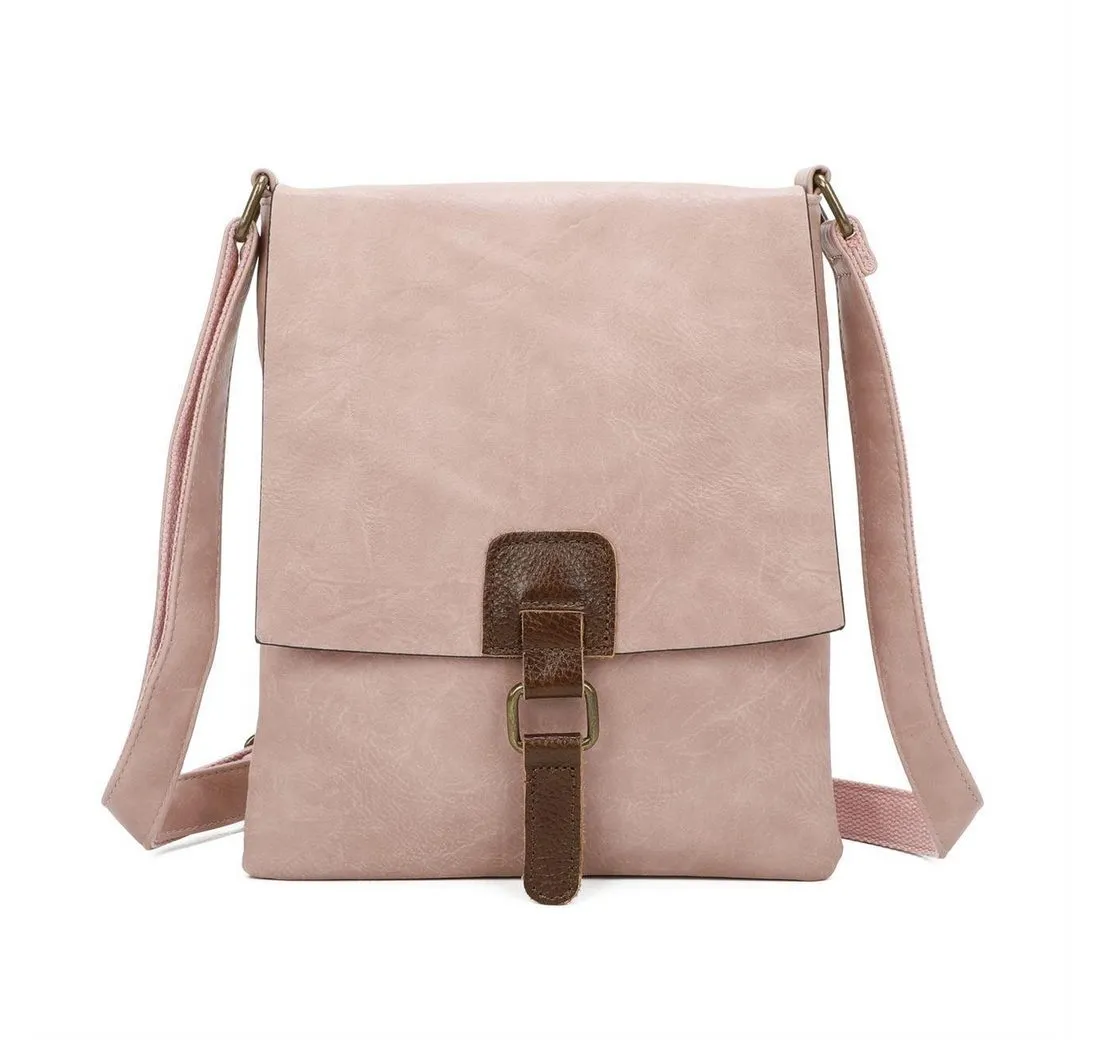 ITALYSHOP24 Schultertasche Damen Tasche Shopper Messenger CrossOver Tablet, als Umhängetasche, Handtasche, Bodybag tragbar