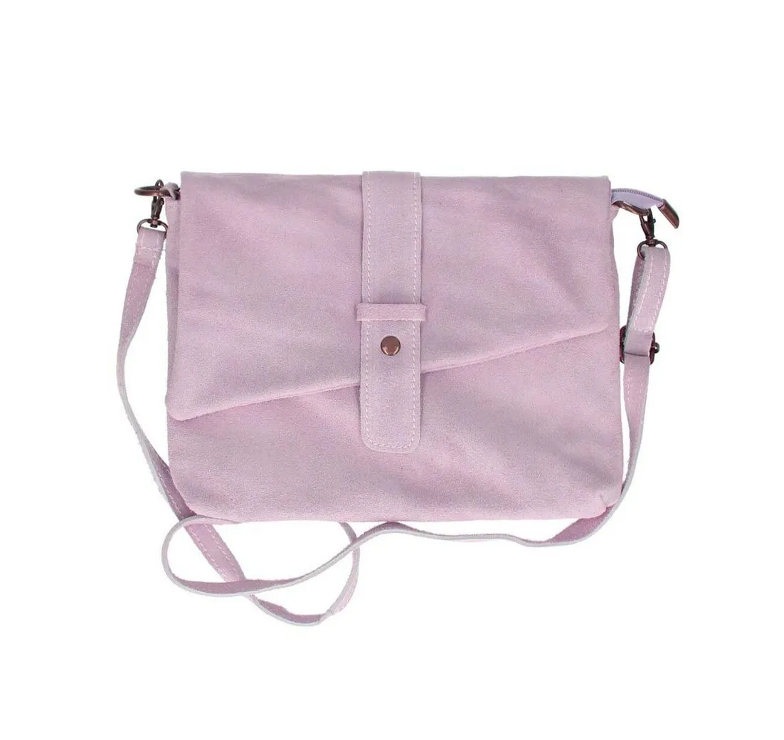 ITALYSHOP24 Schultertasche Made in Italy Damen Leder Tasche CrossOver, als Umhängetasche, Bodybag & Clutch tragbar