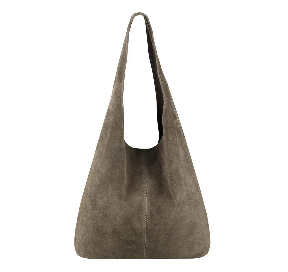 ITALYSHOP24 Schultertasche Made in Italy Damen Leder Tasche Schultertasche, ein Leichtgewicht, als Handtasche, Henkeltasche tragbar