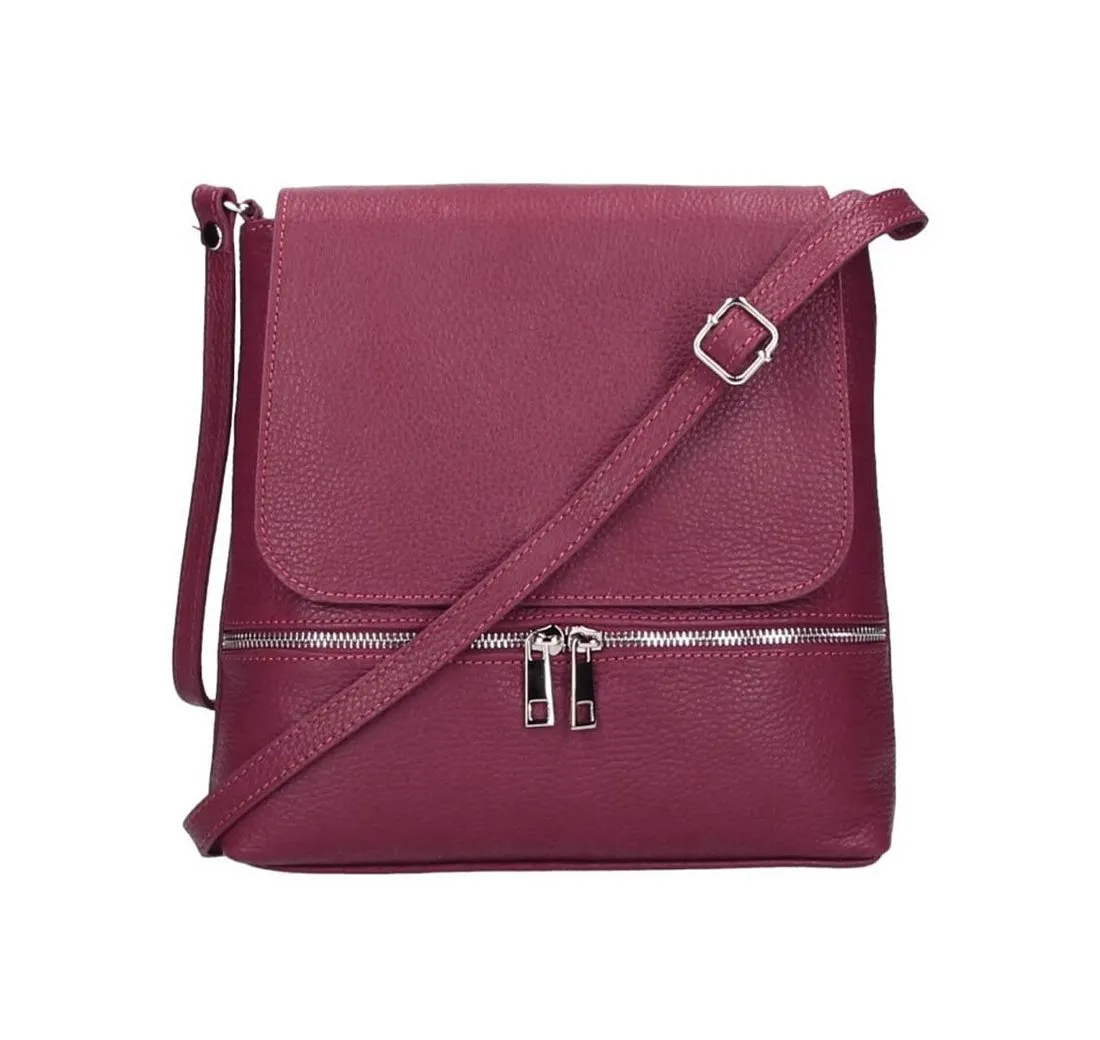 ITALYSHOP24 Schultertasche Made in Italy Damen Leder Tasche Messenger, Handtasche Crossbody Umhängetasche Shopper CrossOver Tablet