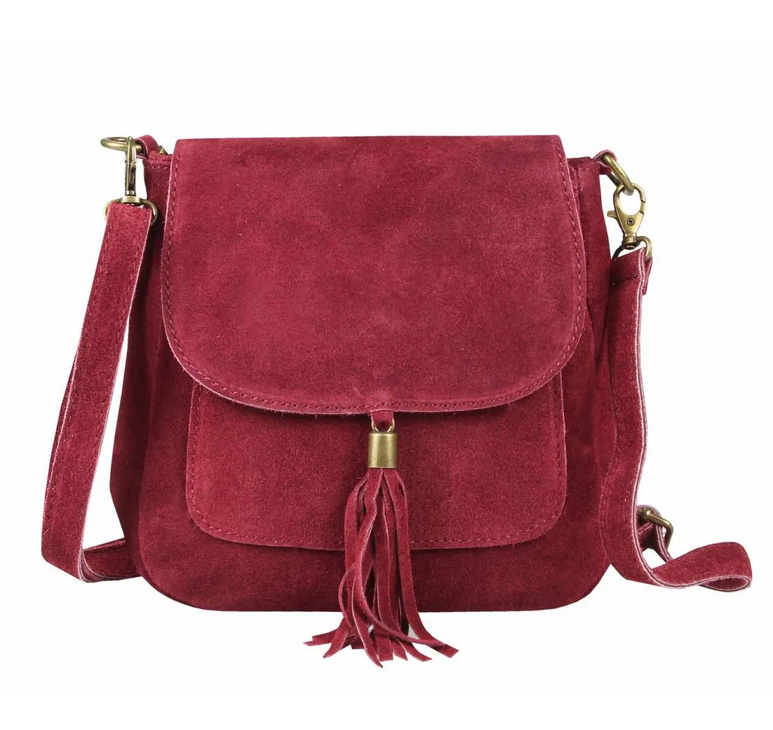 ITALYSHOP24 Schultertasche Made in Italy Damen Leder Tasche CrossOver, als Schultertasche, CrossBody, Umhängetasche tragbar