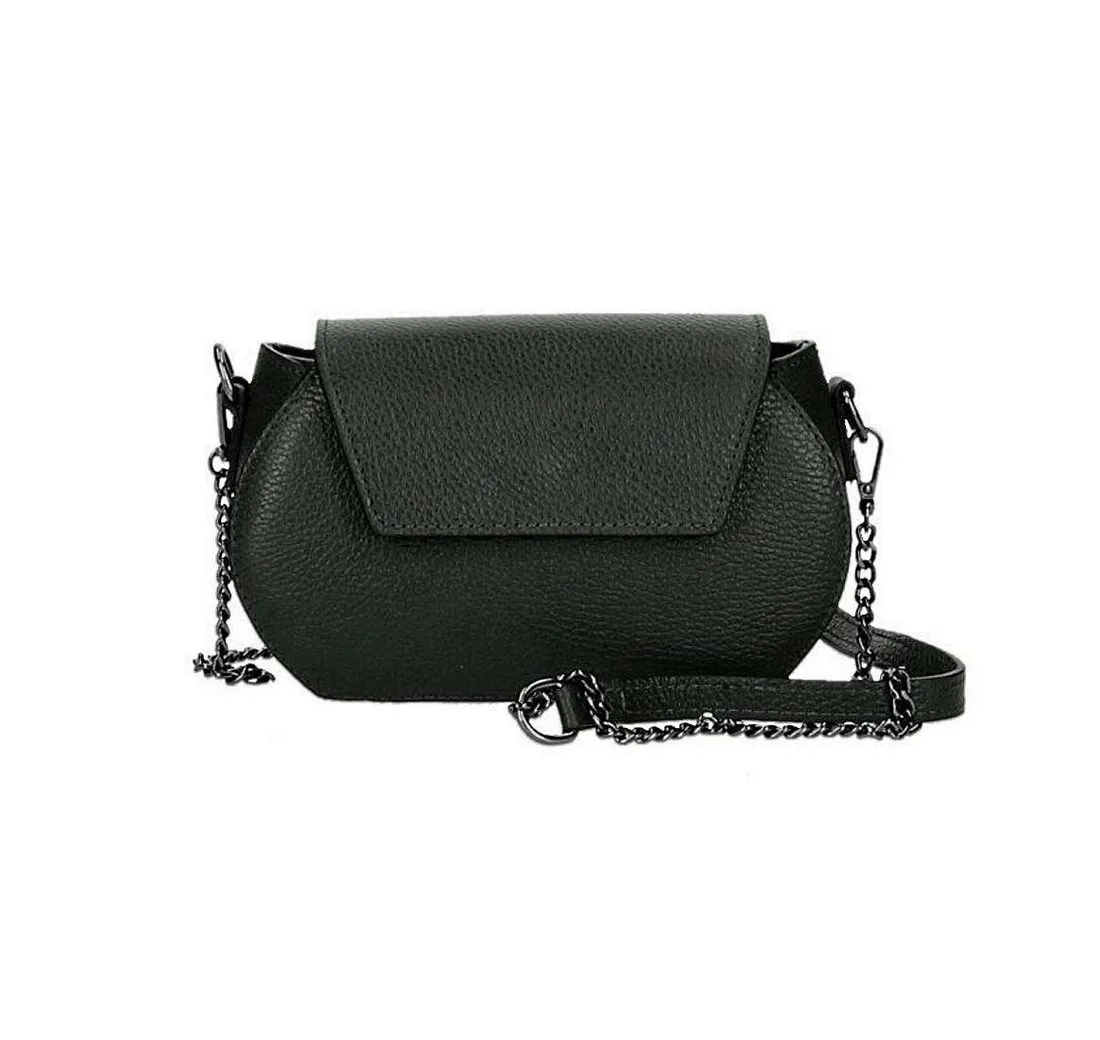 ITALYSHOP24 Schultertasche Made in Italy Damen Leder Tasche CrossOver, tragbar