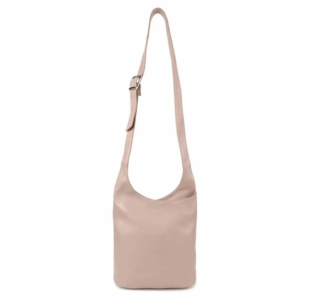 ITALYSHOP24 Schultertasche Made in Italy Damen Leder Tasche CrossOver, Handtasche, Umhängetasche, Shopper, Bodybag