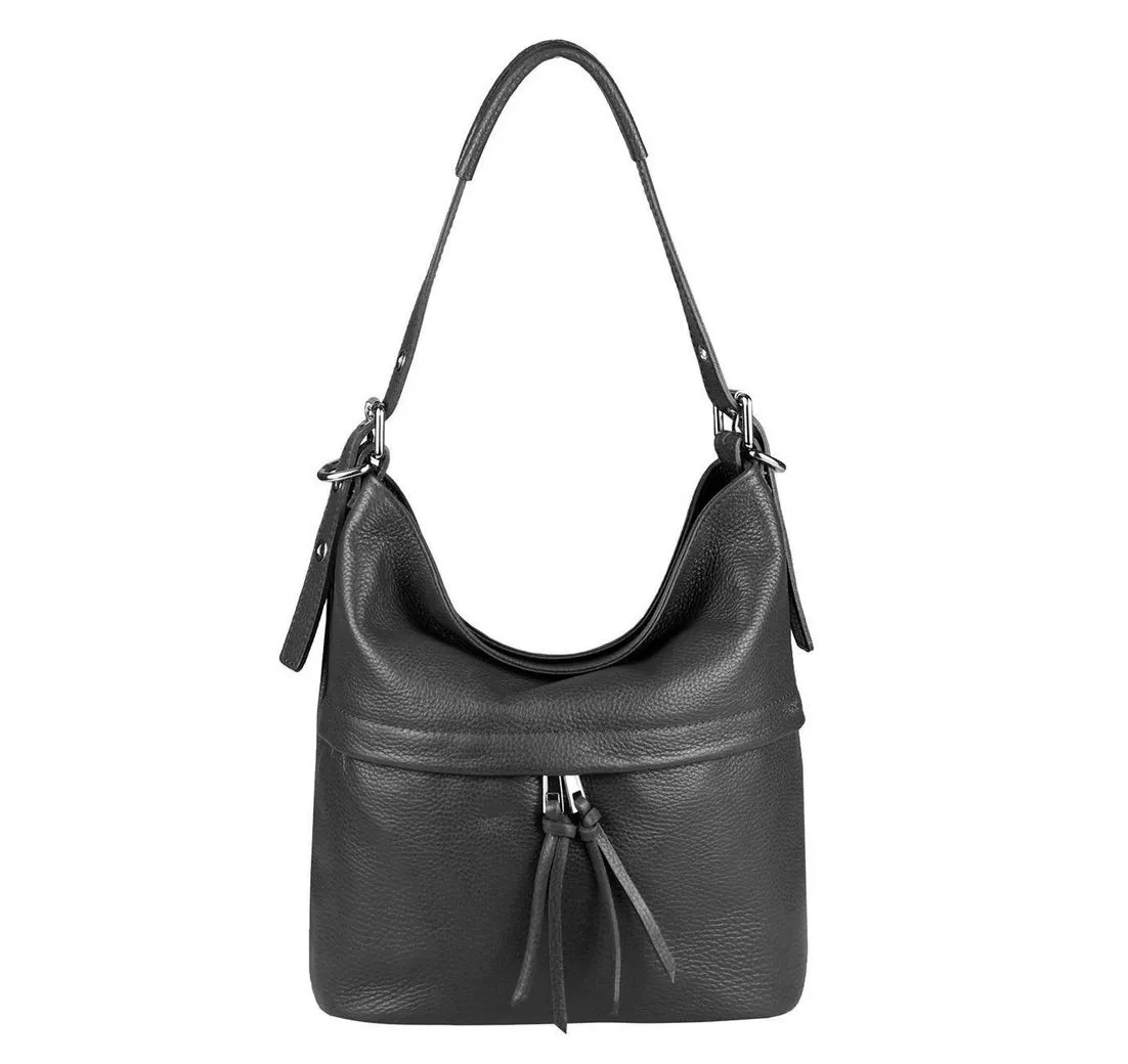 ITALYSHOP24 Schultertasche Made in Italy Damen XL Leder Shopper, als Handtasche, Henkeltasche, Umhängetasche tragbar