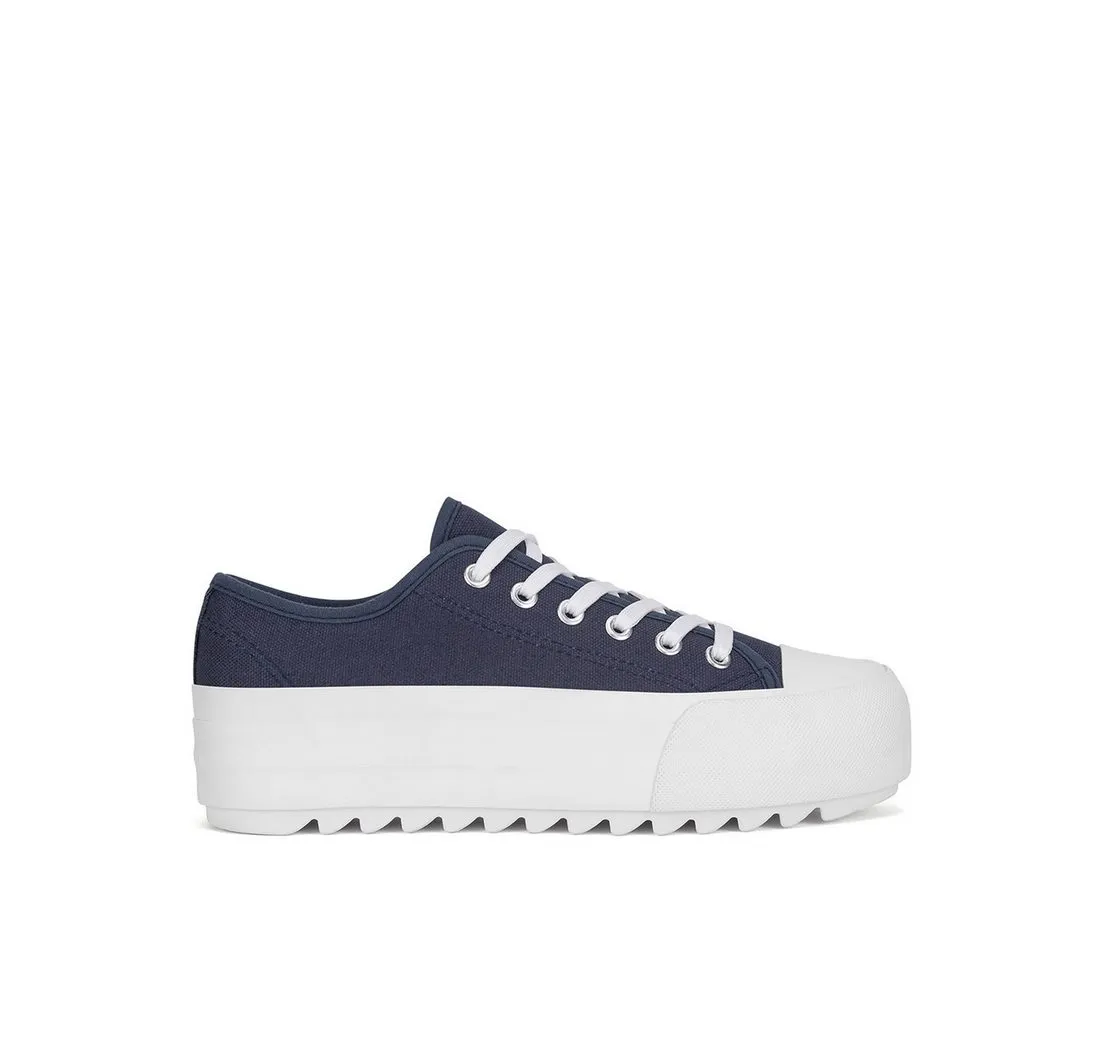 JENNY FAIRY Jenny Fairy Sneakers aus Stoff Damen WFA2939-2 Dunkelblau Sneaker