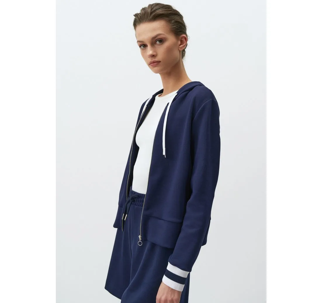 JIMMY KEY Jackenblazer Kapuze Langärmlig Jacke