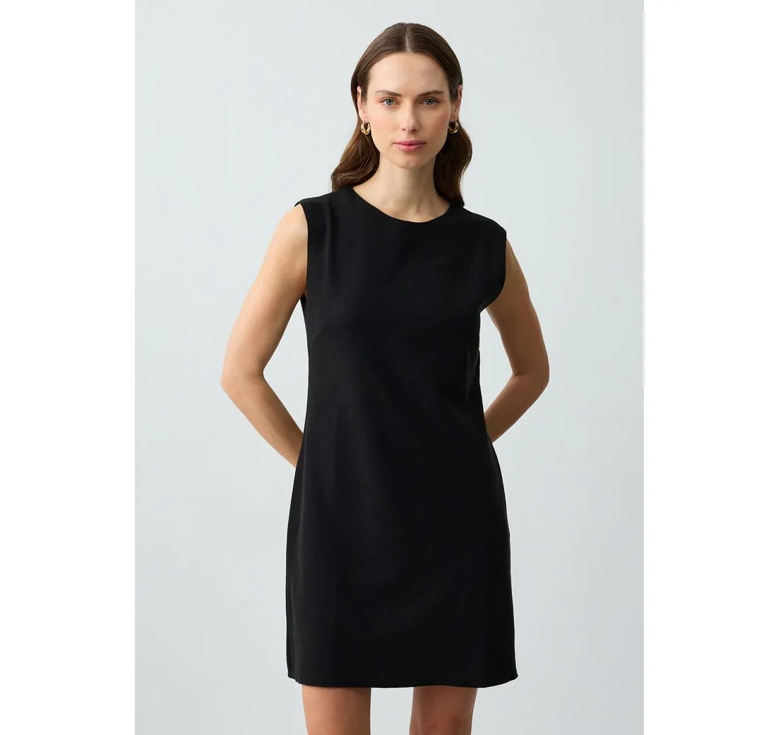 JIMMY KEY Minikleid Gewebtes Schwarzes Kleid