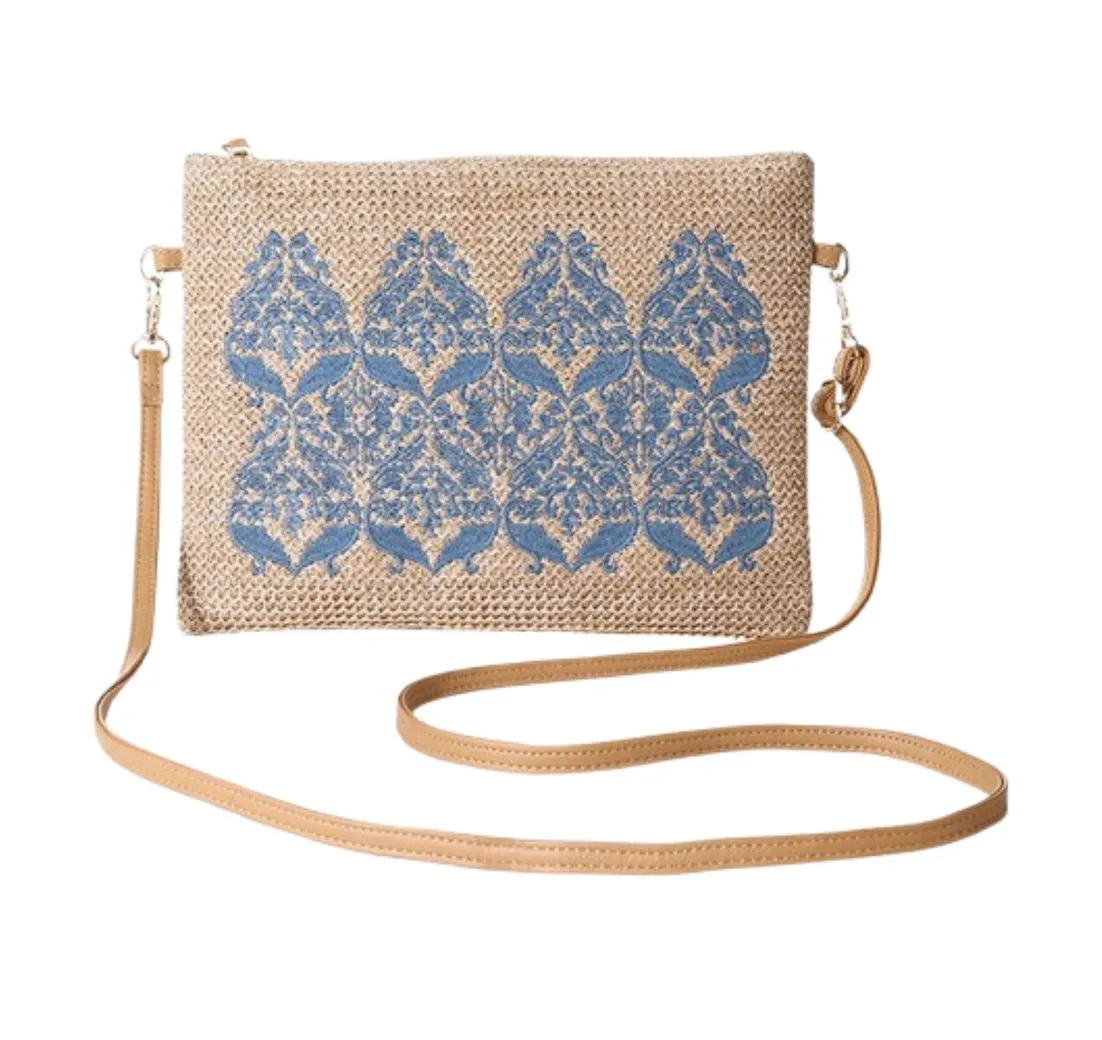 JOSEKO Handtasche Gewebte Palmen Handtasche, Natur trifft auf Stil