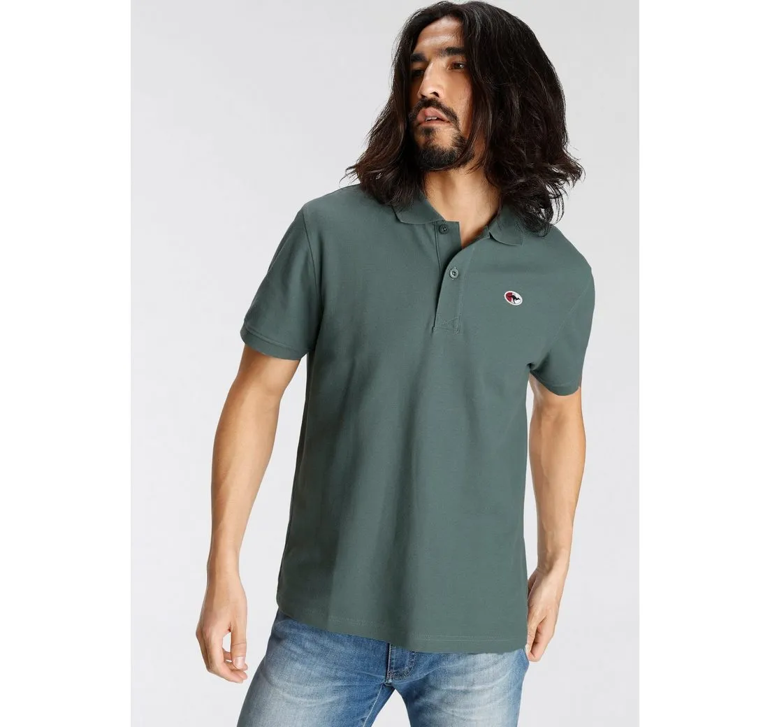 KANGAROOS Poloshirt Kurzarm, mit Polokragen, aus Piqué-Stoff, aus 100% Baumwolle