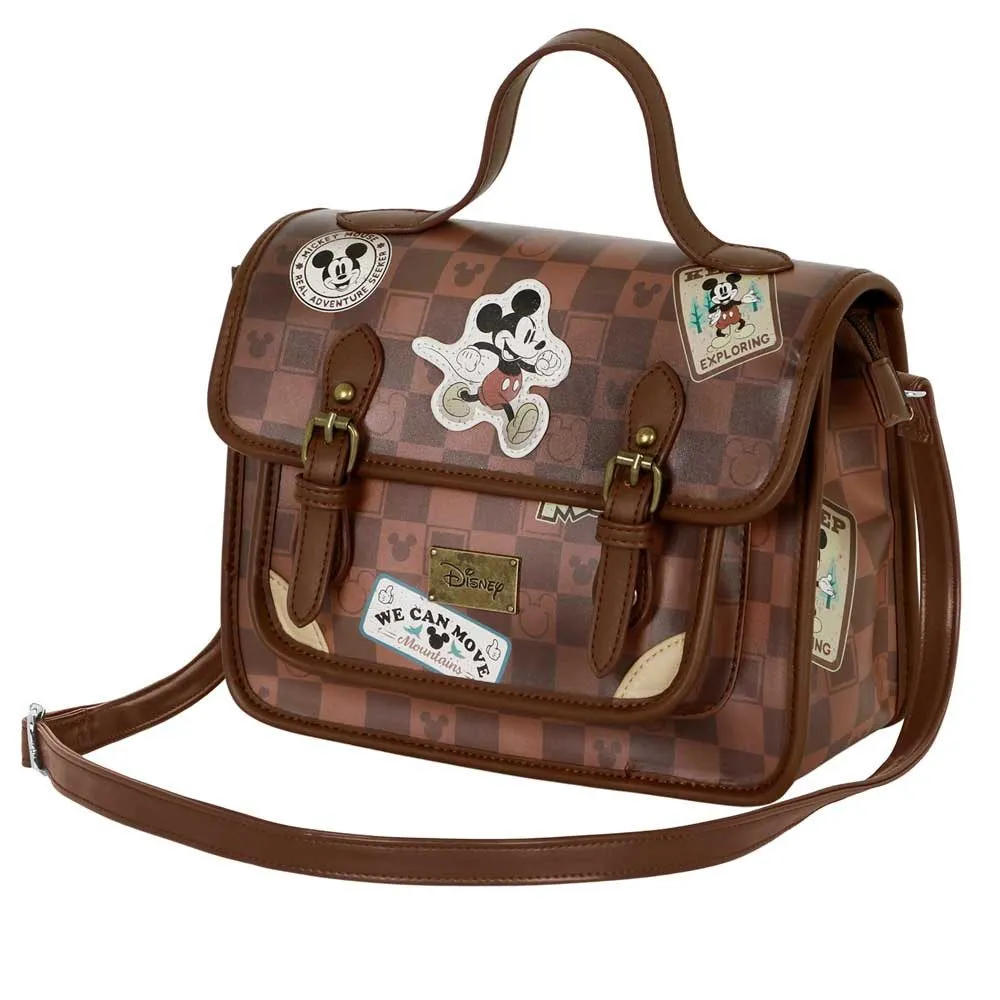 Karactermania Schultertasche Disney Micky Maus kleiner Rucksack Tasche Umhängetasche Handtasche, 3 in 1 Funktion