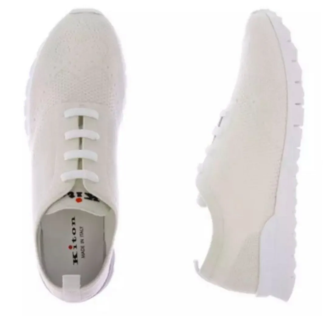 KITON Bequeme Pure Kaschmir Schuhe Sneaker Hergestellt von erfahrenen Handwerkern im Kiton-Atelier in Neapel