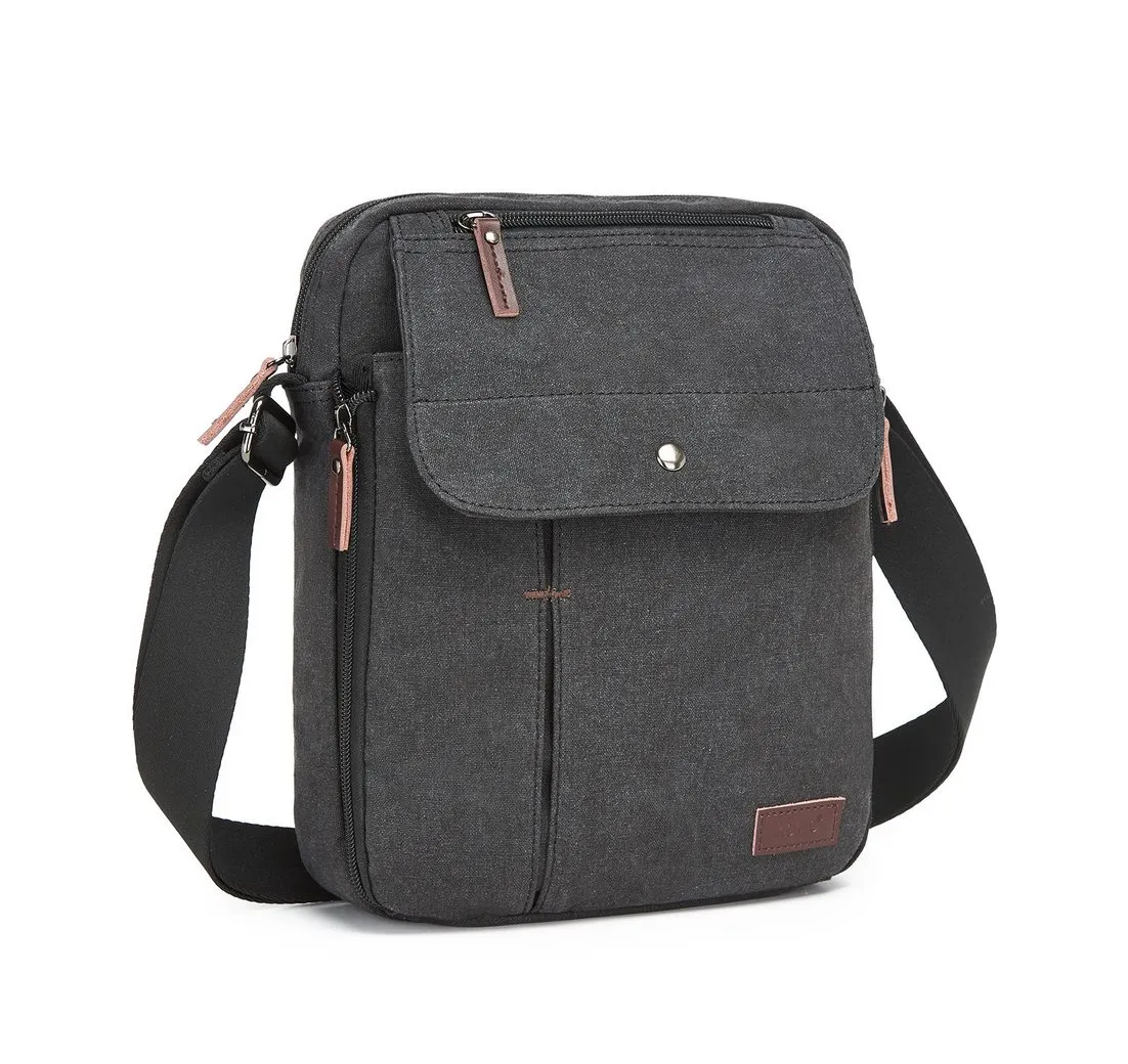 KONO Handtasche Herren-Umhängetasche aus Canvas, Multifunktional für Outdoor, Reise