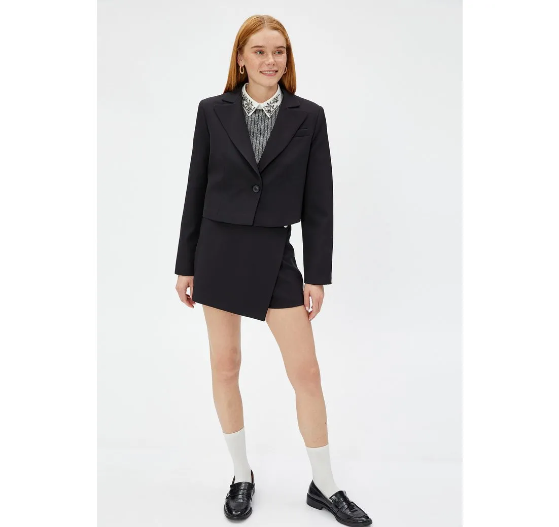 KOTON Jackenblazer Kroplänge Jackenblazer