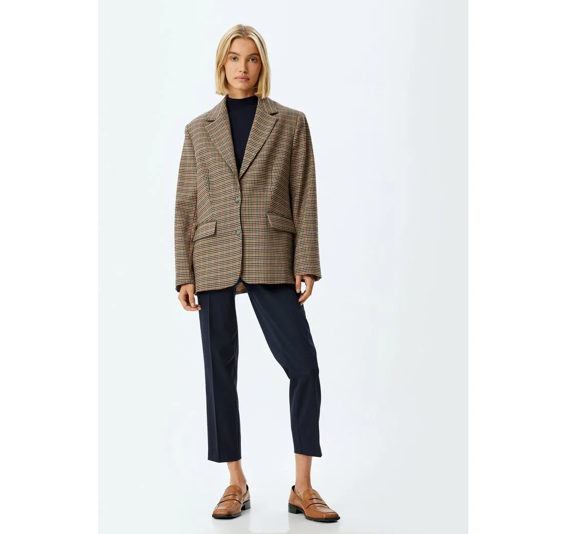 KOTON Jackenblazer Regular Jacket Kragen