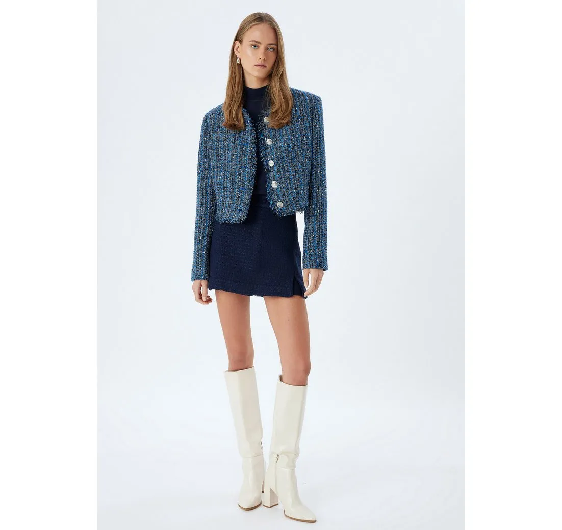 KOTON Jackenblazer Regular Tweed